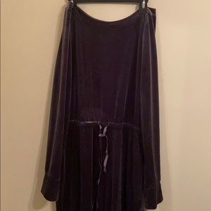 Blueish Gray velour jumpsuit